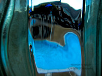Blue heart pool